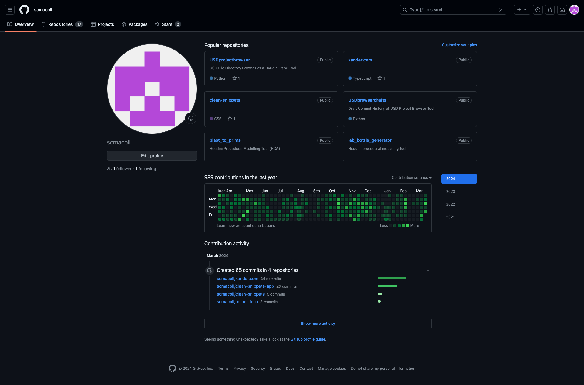 - github account